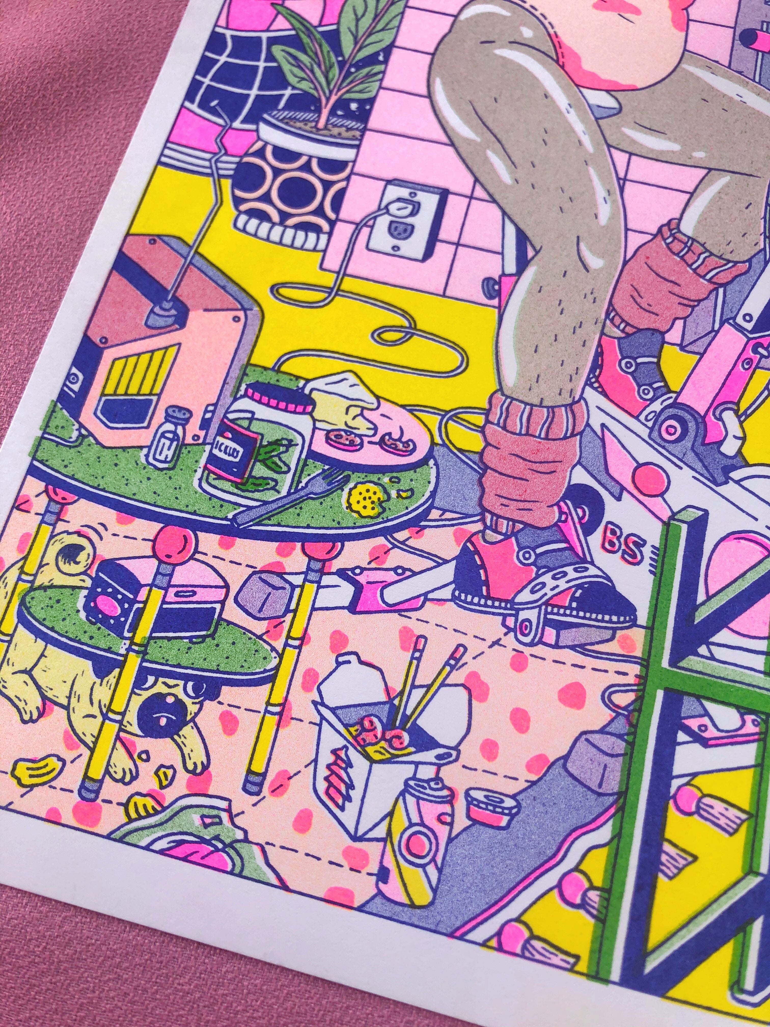 The Price Paid - Risograph Print