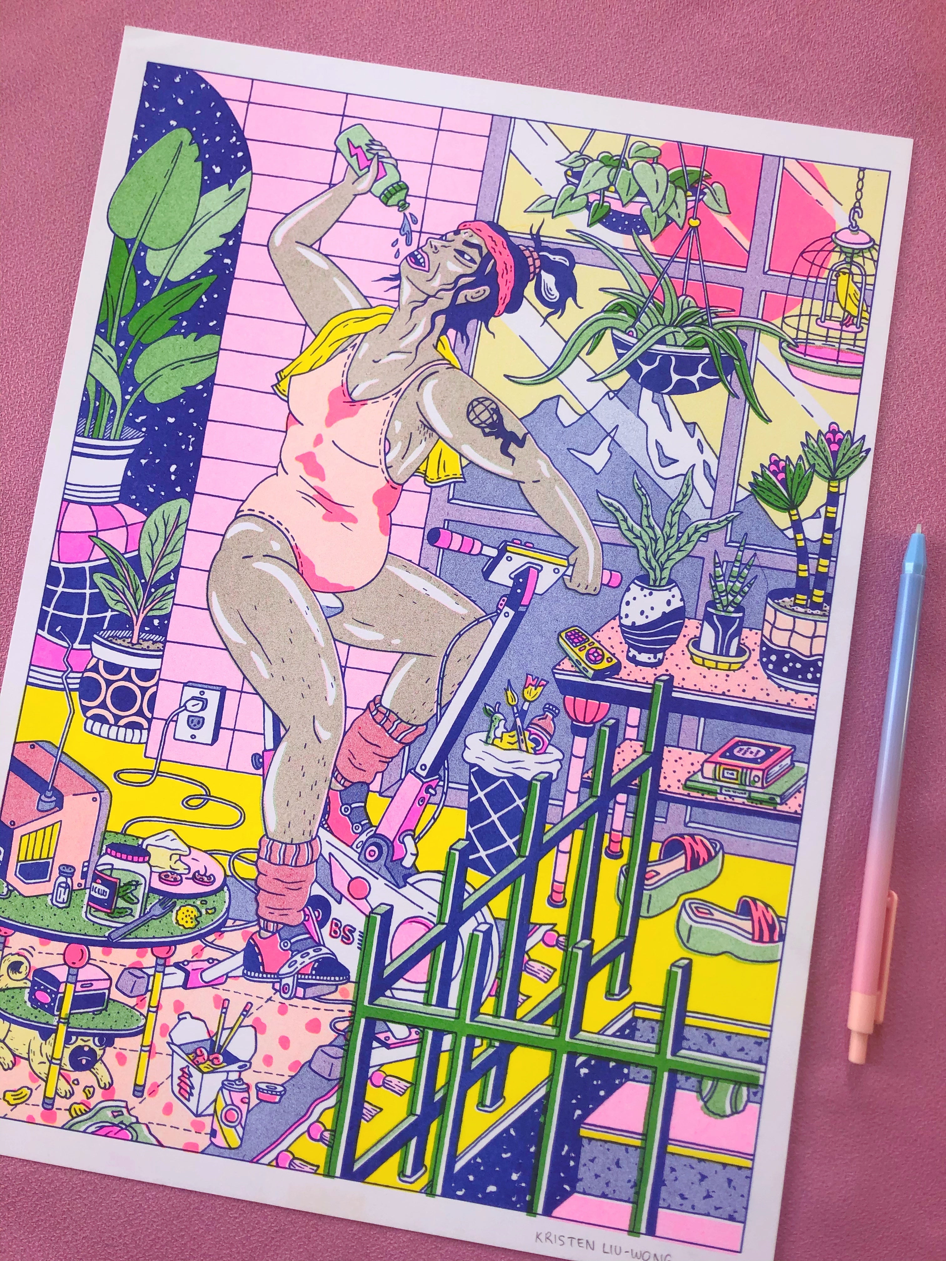 The Price Paid - Risograph Print