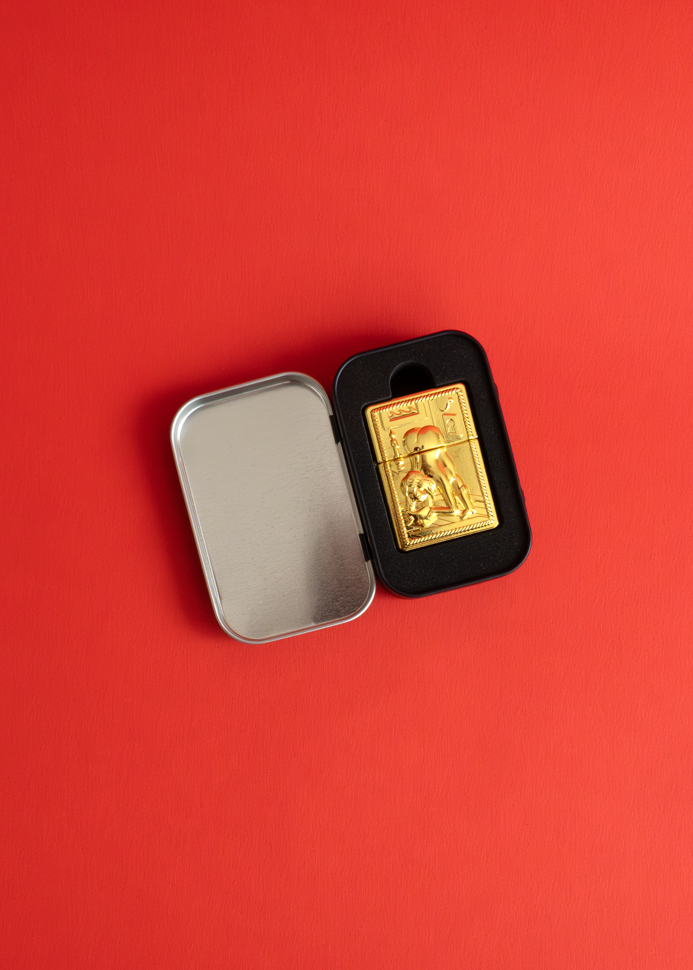 Horny Cowgirl Lighter - Gold